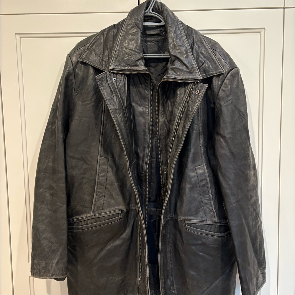 Men's Black Leather Jacket